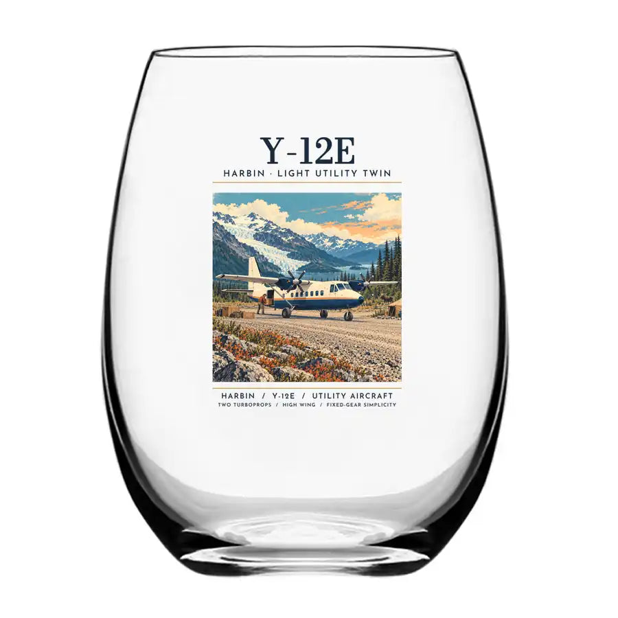 Harbin Y-12E - Poster - Water & Drink Glass