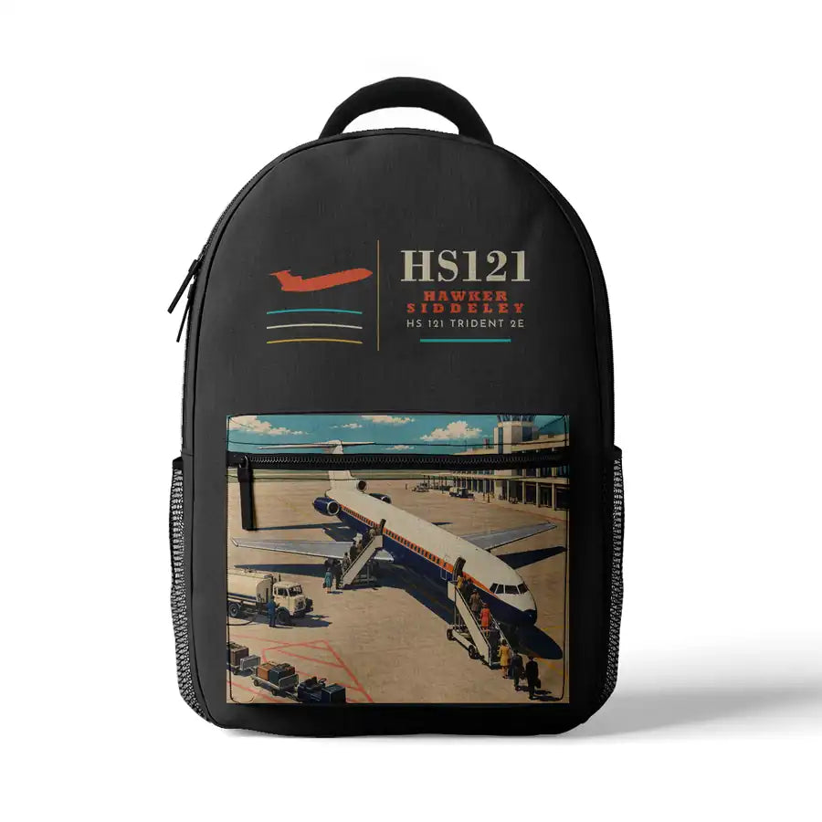 Hawker Siddeley HS 121 Trident 2E - 3D Backpack - Gray