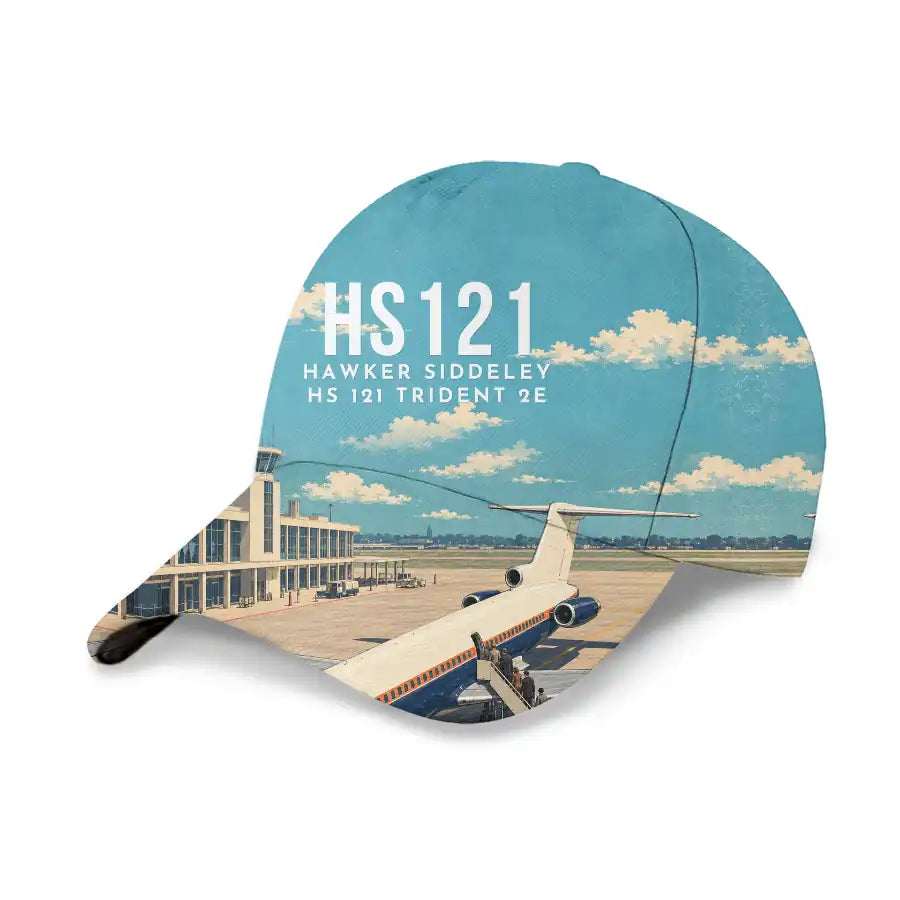 Hawker Siddeley HS 121 Trident 2E 3D All-Over Print Clothing - Cap - 3D