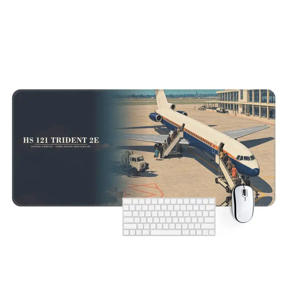 Hawker Siddeley HS 121 Trident 2E - 3D - Desk Mat - Full Print