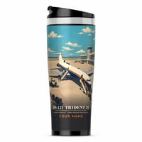 Thumbnail for Hawker Siddeley HS 121 Trident 2E - 3D + Name - Stainless Steel (No Holder) - Full Print