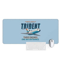 Thumbnail for Hawker Siddeley HS 121 Trident 2E - Cartoon - Desk Mat - Light Blue