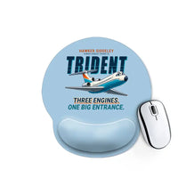Thumbnail for Hawker Siddeley HS 121 Trident 2E - Cartoon - Ergonomic Mouse Pad - Light Blue