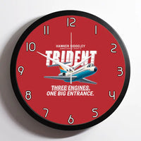 Thumbnail for Hawker Siddeley HS 121 Trident 2E - Cartoon - Framed - Red