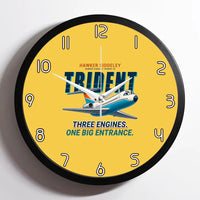 Thumbnail for Hawker Siddeley HS 121 Trident 2E - Cartoon - Framed - Yellow