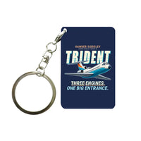 Thumbnail for Hawker Siddeley HS 121 Trident 2E - Cartoon - Key Chain - Navy Blue