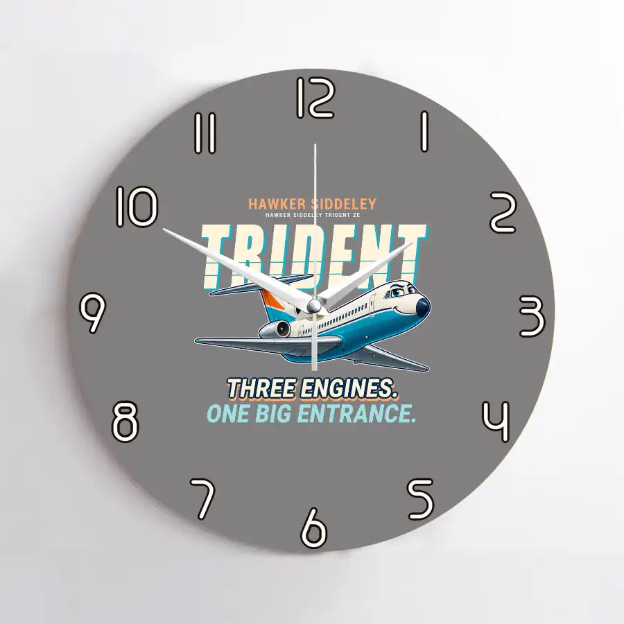 Hawker Siddeley HS 121 Trident 2E - Cartoon - No Frame - Gray