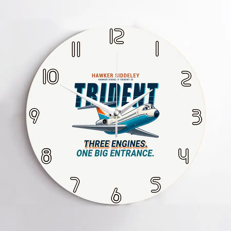 Hawker Siddeley HS 121 Trident 2E - Cartoon - No Frame - White