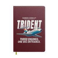 Thumbnail for Hawker Siddeley HS 121 Trident 2E - Cartoon - Notebook - Dark Red