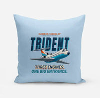 Thumbnail for Hawker Siddeley HS 121 Trident 2E - Cartoon - Pillow - Light Blue