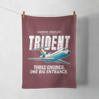 Thumbnail for Hawker Siddeley HS 121 Trident 2E - Cartoon - Towel - Dark Red