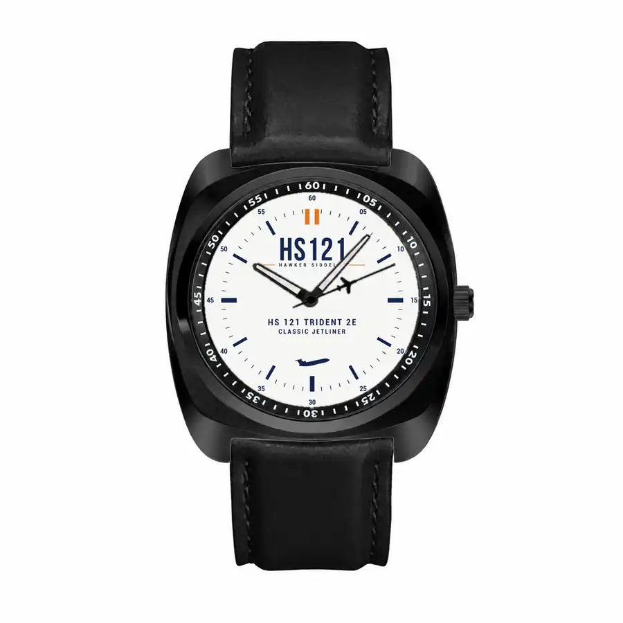 Hawker Siddeley HS 121 Trident 2E - Classic - White - Luxury Cushion - Black and Black Strap