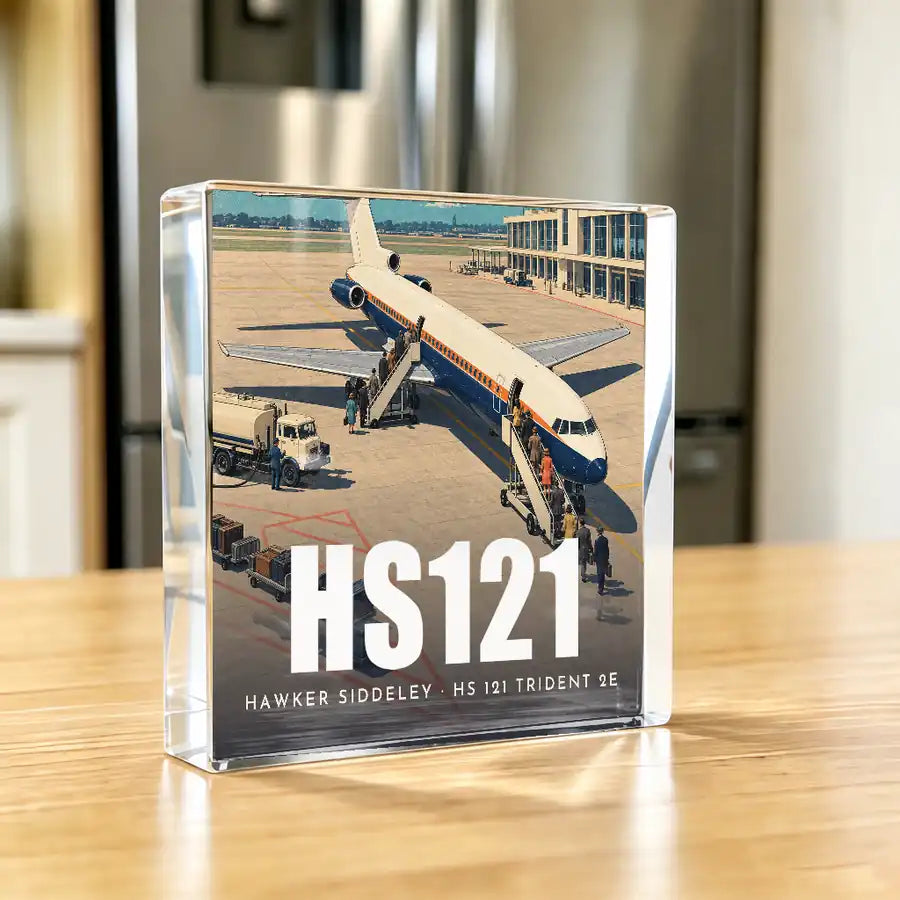 Hawker Siddeley HS 121 Trident 2E - Crystal Ornament - 3D - Kitchen