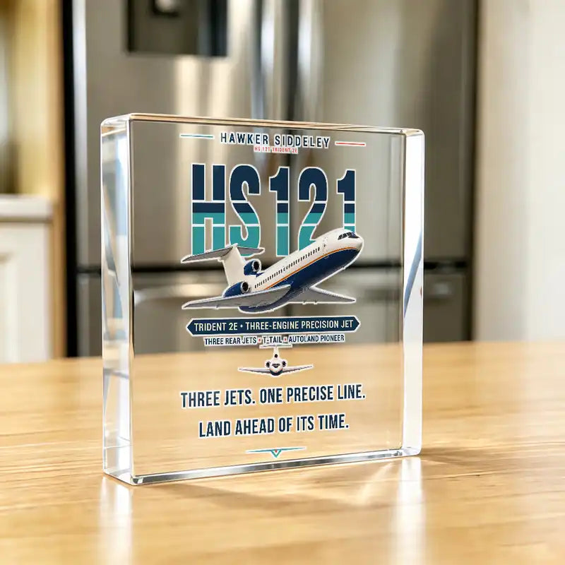Hawker Siddeley HS 121 Trident 2E - Crystal Ornament - Original - Kitchen