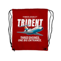 Thumbnail for Hawker Siddeley HS 121 Trident 2E - Drawstring Bag - Cartoon - Red