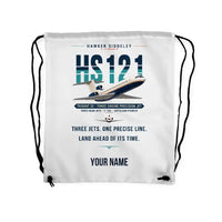 Thumbnail for Hawker Siddeley HS 121 Trident 2E - Drawstring Bag - Original + Name - White