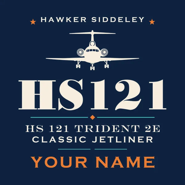 Hawker Siddeley HS 121 Trident 2E - Heritage + Name - Card