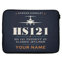 Thumbnail for Hawker Siddeley HS 121 Trident 2E - Heritage + Name - Laptop Sleeve