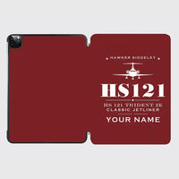 Thumbnail for Hawker Siddeley HS 121 Trident 2E - Heritage + Name - iPad Case - Dark Red