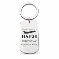 Thumbnail for Hawker Siddeley HS 121 Trident 2E - Key Chain - Heritage + Name - Silver