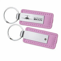 Thumbnail for Hawker Siddeley HS 121 Trident 2E - Leather Key Chain - Faux Leather - Heritage - Pink
