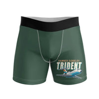 Thumbnail for Hawker Siddeley HS 121 Trident 2E - Men Boxers - Cartoon - Dark Green