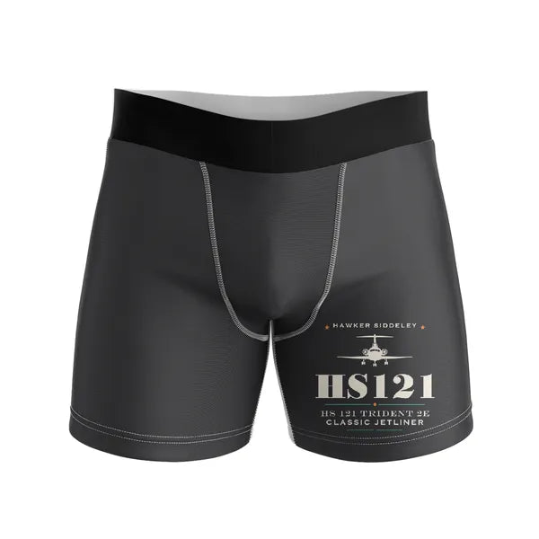 Hawker Siddeley HS 121 Trident 2E - Men Boxers - Heritage - Black