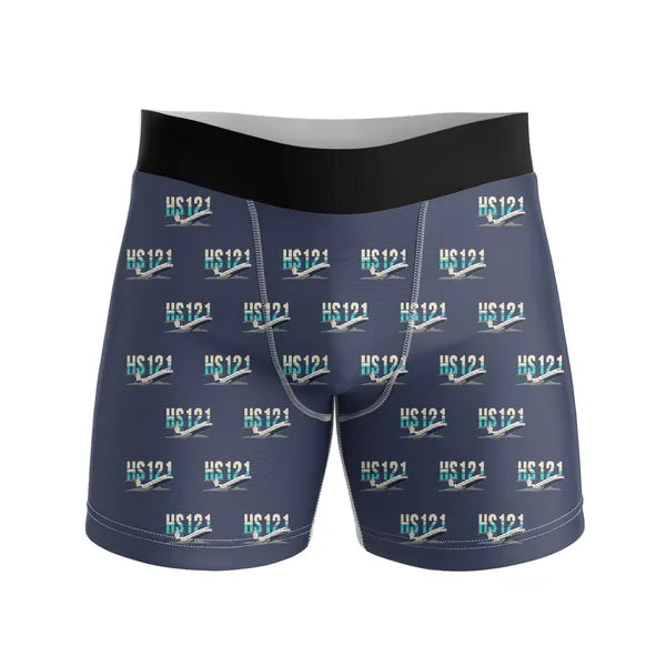 Hawker Siddeley HS 121 Trident 2E - Men Boxers - Original Pattern - Navy Blue