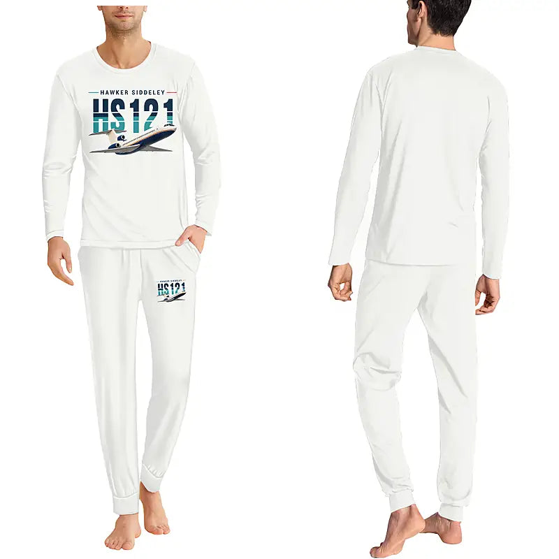 Hawker Siddeley HS 121 Trident 2E - Men Pajamas - Original Chest - White