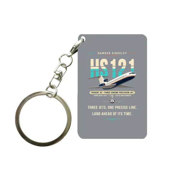 Hawker Siddeley HS 121 Trident 2E - Original - Key Chain - Gray