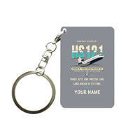 Thumbnail for Hawker Siddeley HS 121 Trident 2E - Original + Name - Key Chain - Gray