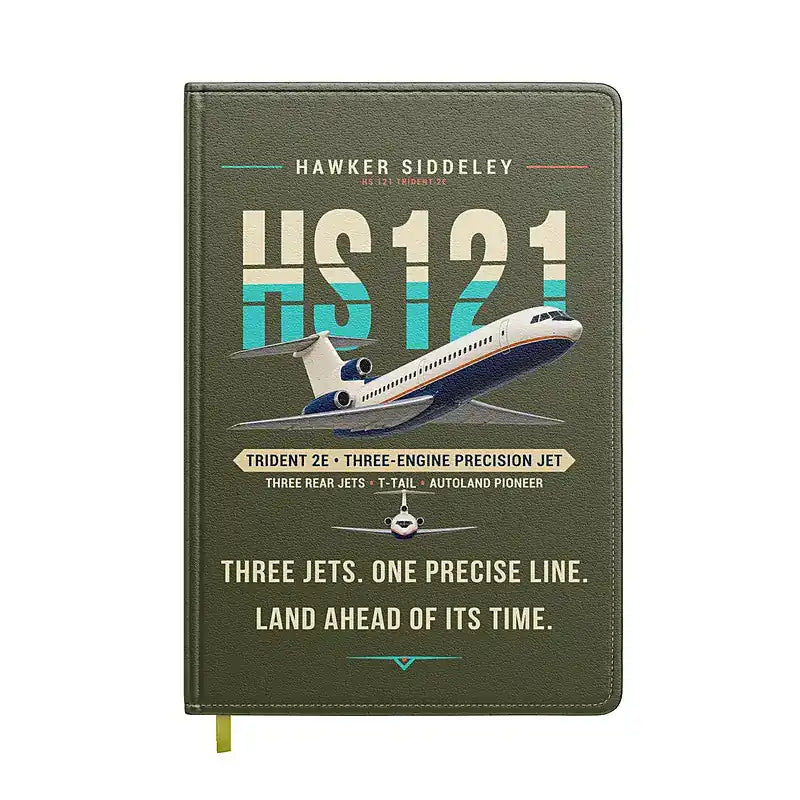 Hawker Siddeley HS 121 Trident 2E - Original - Notebook - Green Army