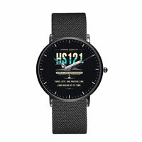 Thumbnail for Hawker Siddeley HS 121 Trident 2E - Original - Slim Mesh - Black and Stainless Steel Strap