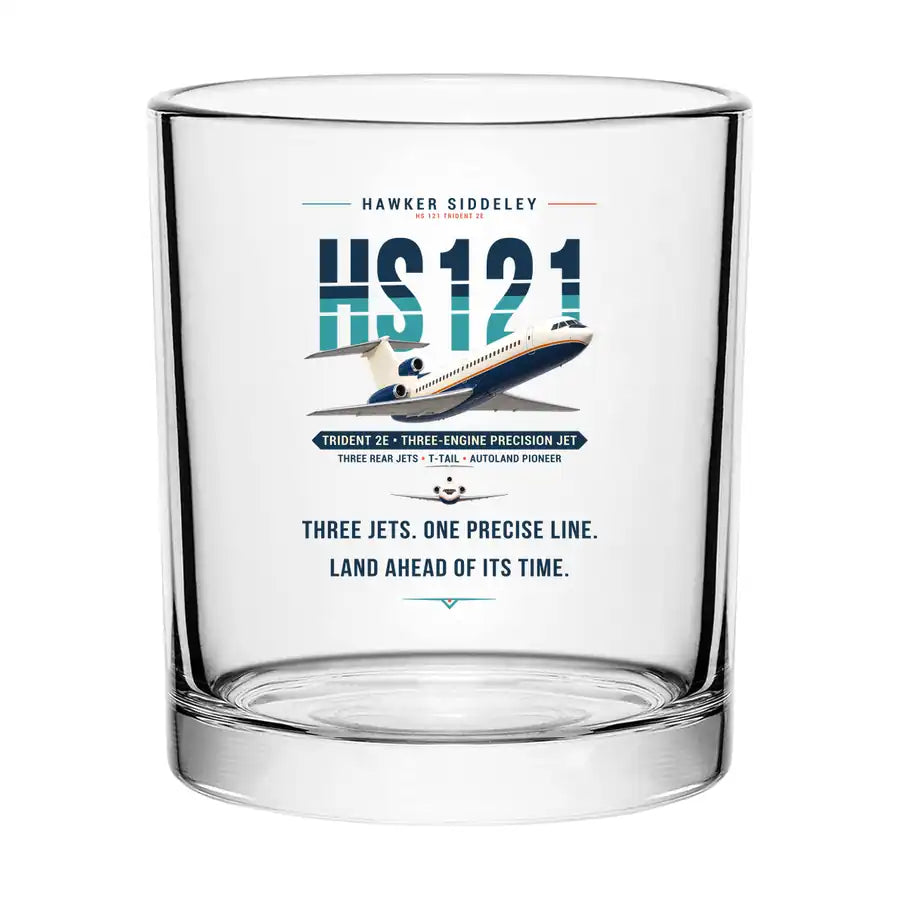 Hawker Siddeley HS 121 Trident 2E - Original - Special Whiskey Glass