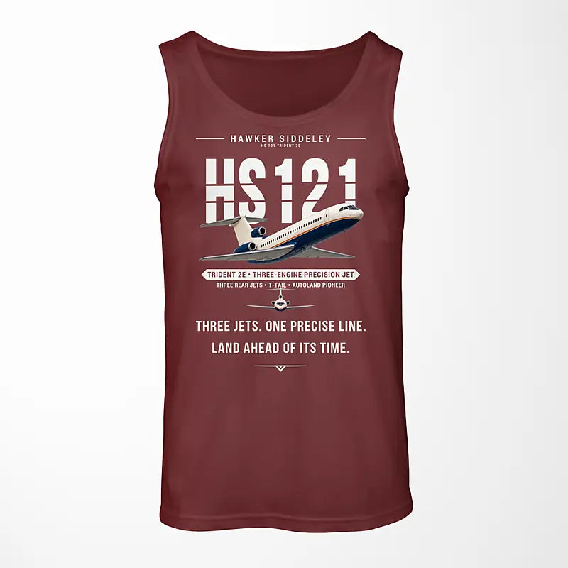 Hawker Siddeley HS 121 Trident 2E - Original - Tank Top - Dark Red