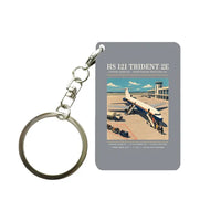 Thumbnail for Hawker Siddeley HS 121 Trident 2E - Poster - Key Chain - Gray