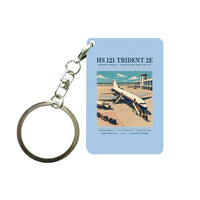 Thumbnail for Hawker Siddeley HS 121 Trident 2E - Poster - Key Chain - Light Blue