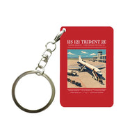 Thumbnail for Hawker Siddeley HS 121 Trident 2E - Poster - Key Chain - Red