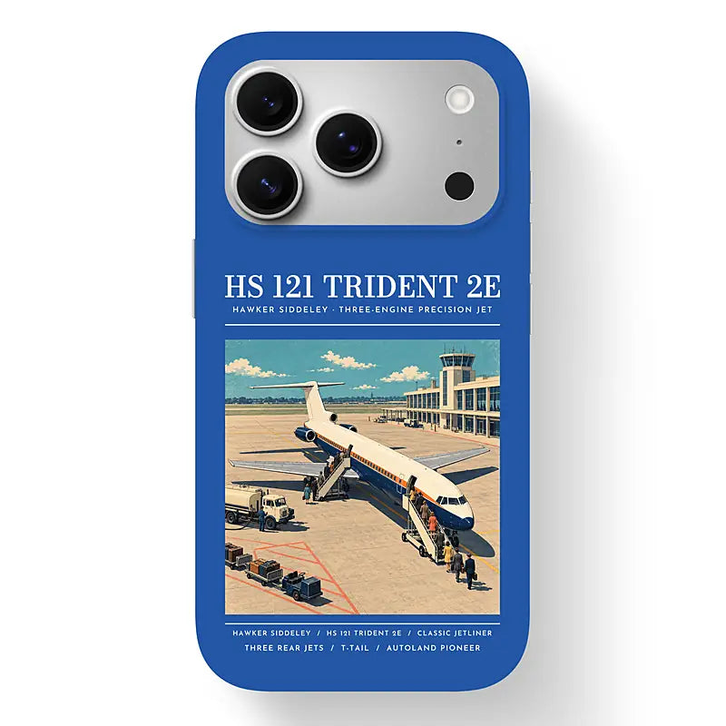 Hawker Siddeley HS 121 Trident 2E - Poster - MagSafe iPhone 17 Pro - Blue