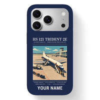 Thumbnail for Hawker Siddeley HS 121 Trident 2E - Poster + Name - MagSafe iPhone 17 Pro - Navy Blue