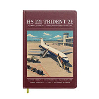 Thumbnail for Hawker Siddeley HS 121 Trident 2E - Poster - Notebook - Dark Red