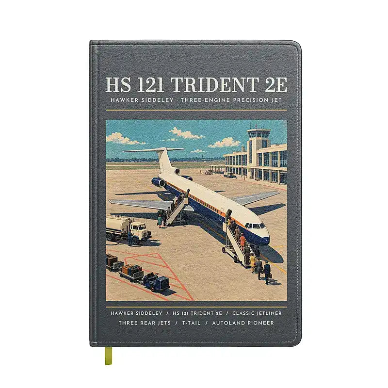Hawker Siddeley HS 121 Trident 2E - Poster - Notebook - Gray