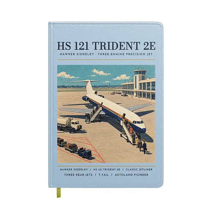 Hawker Siddeley HS 121 Trident 2E - Poster - Notebook - Light Blue