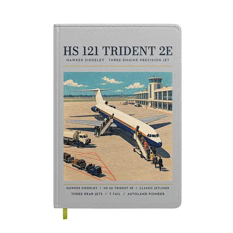 Hawker Siddeley HS 121 Trident 2E - Poster - Notebook - Light Gray