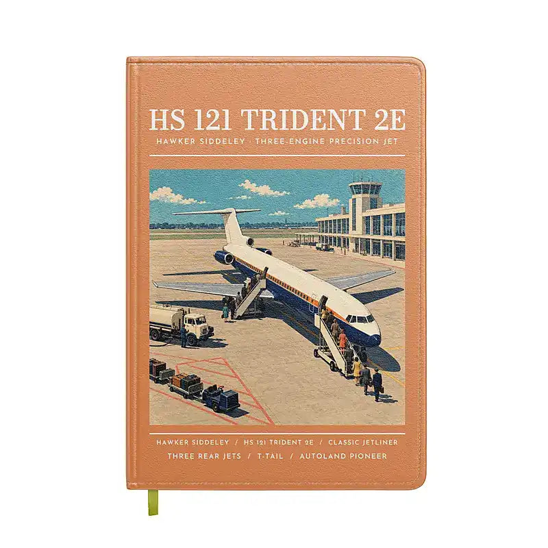 Hawker Siddeley HS 121 Trident 2E - Poster - Notebook - Orange