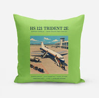 Thumbnail for Hawker Siddeley HS 121 Trident 2E - Poster - Pillow - Light Green