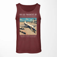 Thumbnail for Hawker Siddeley HS 121 Trident 2E - Poster - Tank Top - Dark Red
