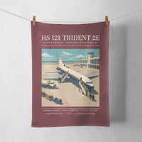 Thumbnail for Hawker Siddeley HS 121 Trident 2E - Poster - Towel - Dark Red