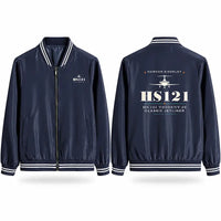 Thumbnail for Hawker Siddeley HS 121 Trident 2E Stylish Jackets - Baseball Collar - Heritage - Navy Blue