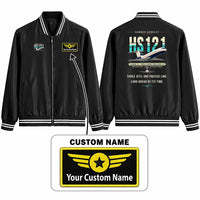 Thumbnail for Hawker Siddeley HS 121 Trident 2E Stylish Jackets - Baseball Collar - Original + Name - Black